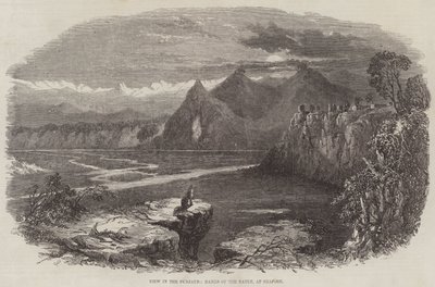 Vue dans le Punjab, Rives du Ravee, à Shapore - Samuel Read